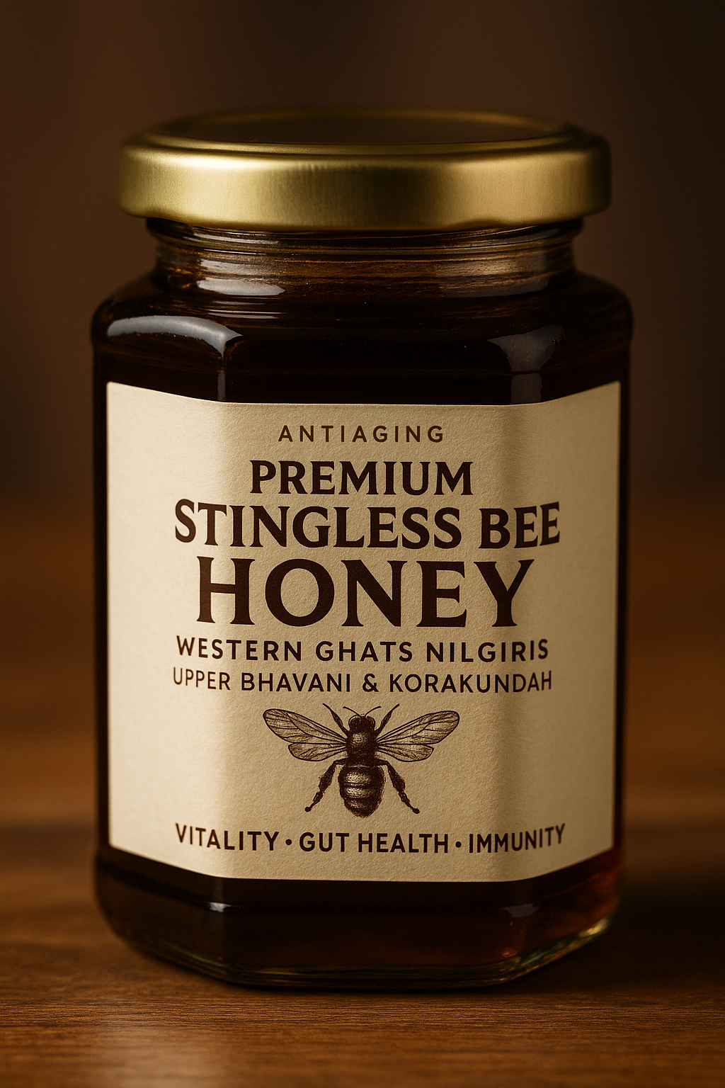 Premium Rare Stingless Bee Honey : Nilgiris | AntiAging-Gut-Immunity-Vitality